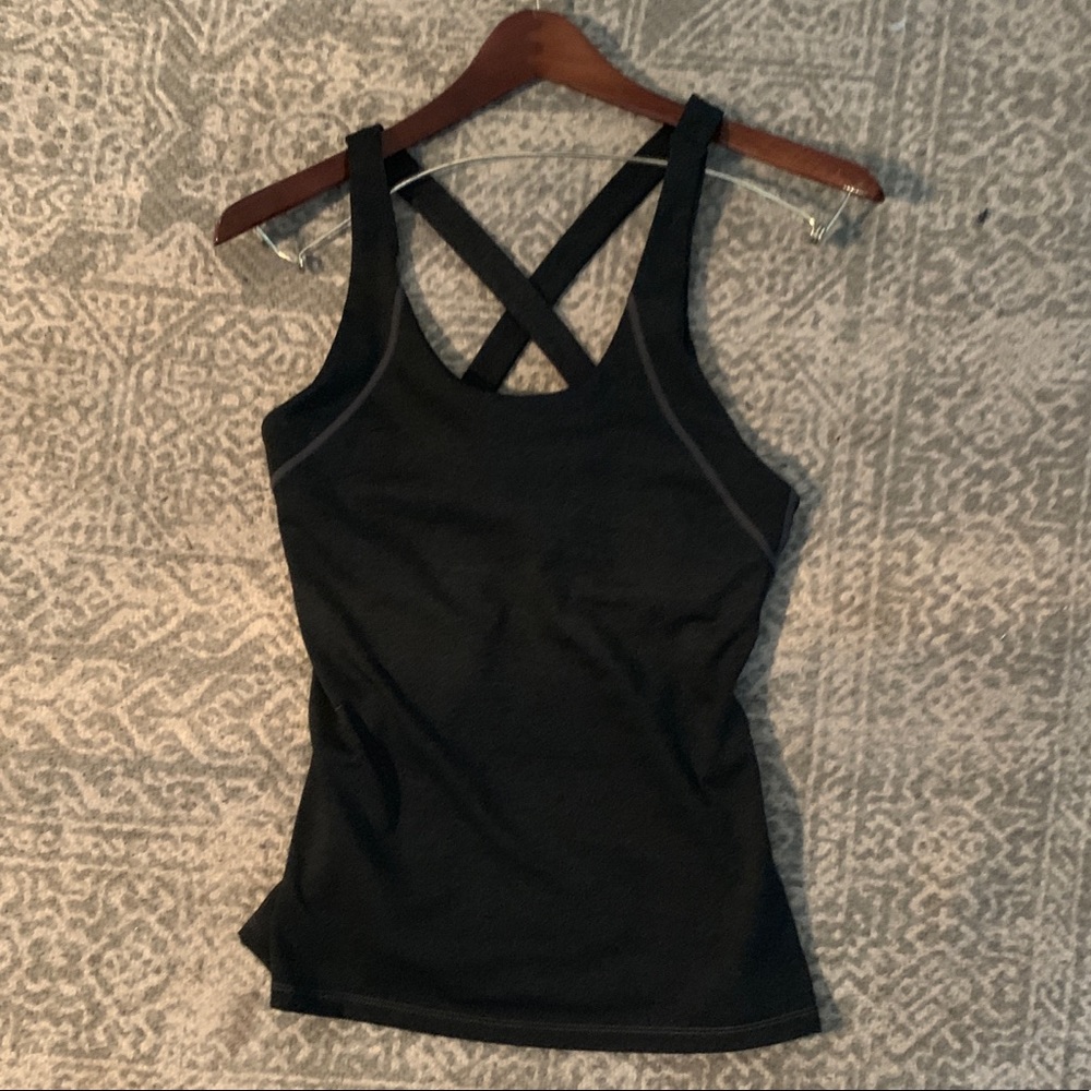 Vie active workout bra top size small gray
